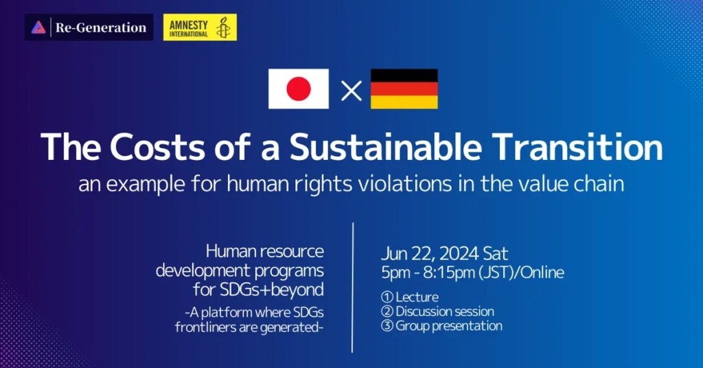 Designing SDGs+Beyond 日独プログラムの告知デザイン